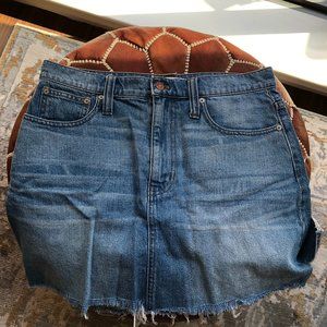 Madewell High-Waisted Jean Skirt